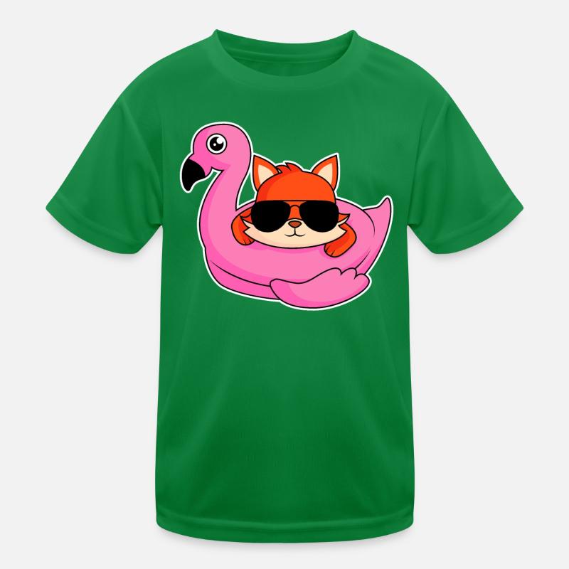 Fox dans la conception de flamants T-shirt sport Enfant