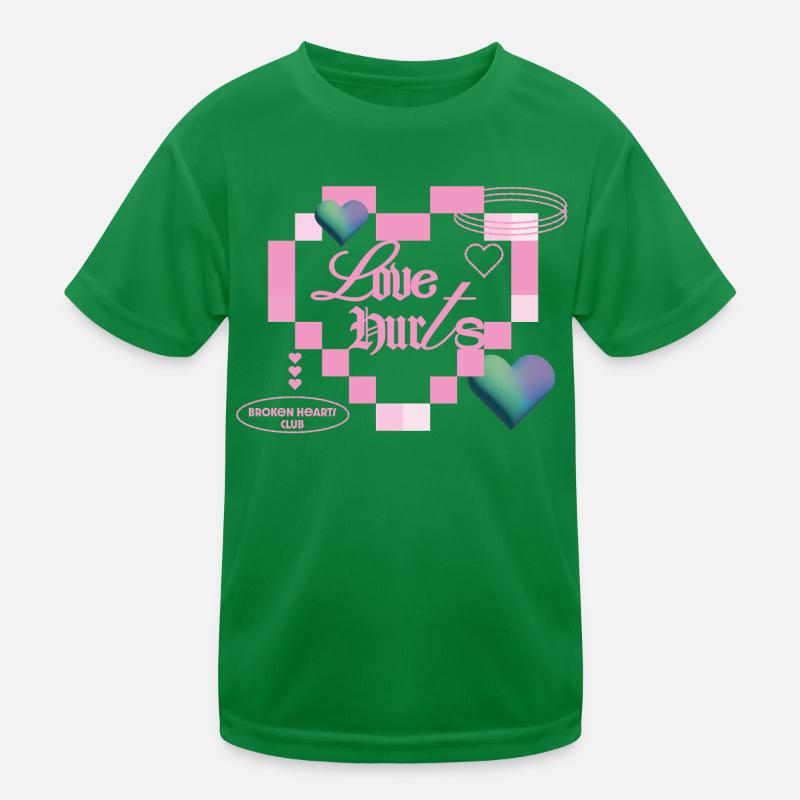 Liebe tut weh Kinder Funktions-T-Shirt