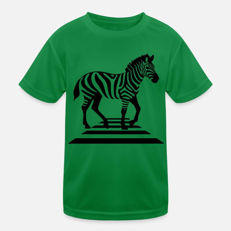 Zebra on zebra crossings Kids Functional T-Shirt