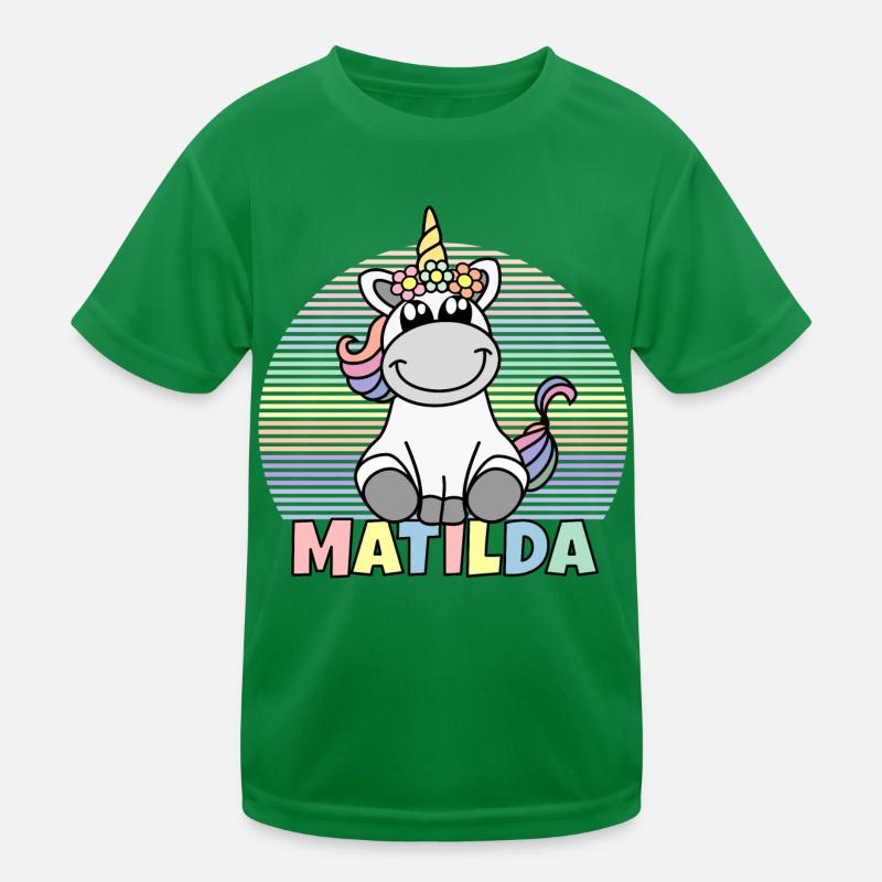 Nom de la licorne Matilda T-shirt sport Enfant