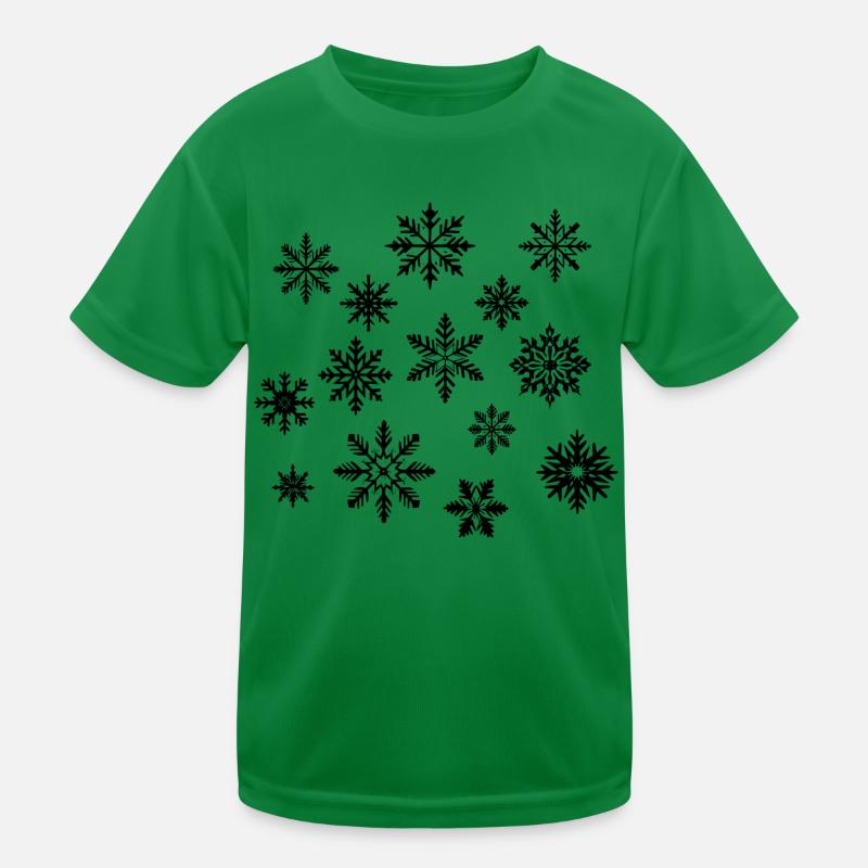 Snowflakes Kids Functional T-Shirt