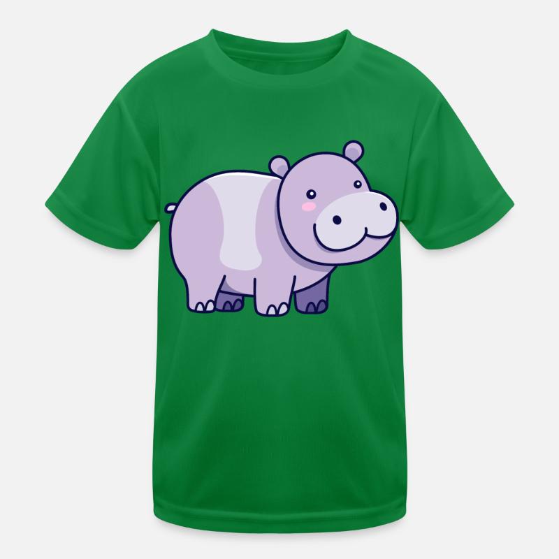 Nilpferd Kinder Funktions-T-Shirt