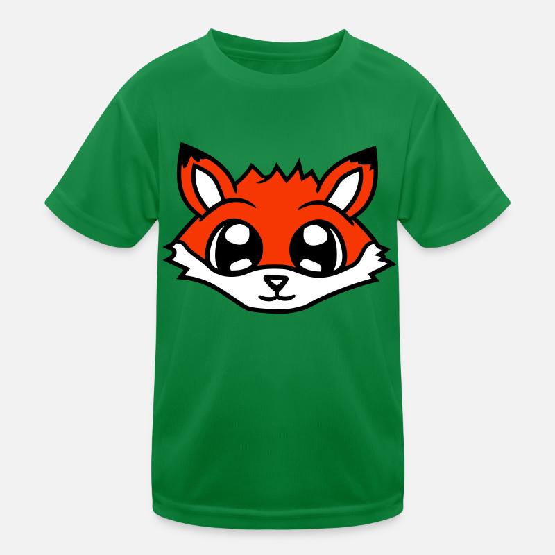 Fuchs Rotfuchs Wildes Tier Schlauer Wald Bewohner Kinder Funktions-T-Shirt