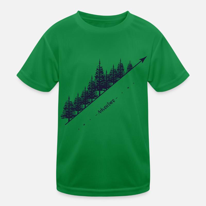 Aventures Montagnes Design T-shirt sport Enfant