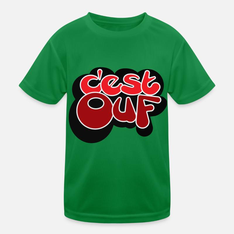 C EST OUF ROUGE T-shirt sport Enfant