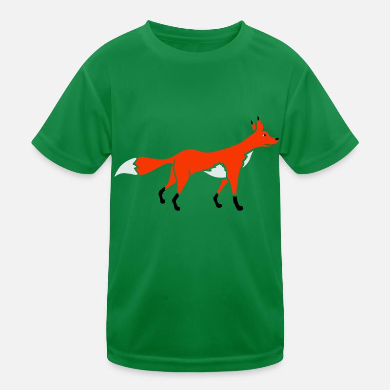 Fuchs Rotfuchs Wildes Tier Schlauer Wald Bewohner Kinder Funktions-T-Shirt