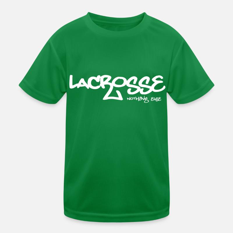 Lacrosse- Nothing Else - Kids Functional T-Shirt - kelly green