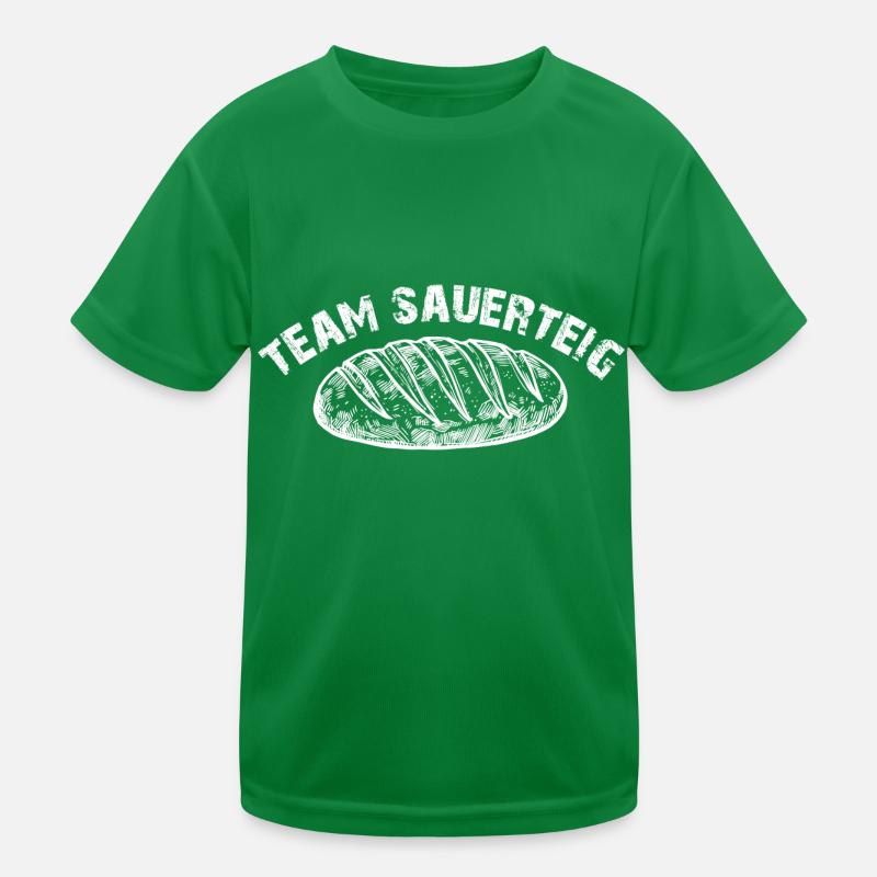 Team Sauerteig - selber backen ist die Devise Kinder Funktions-T-Shirt