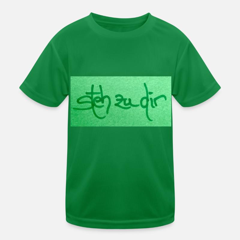 steh zu dir Kinder Funktions-T-Shirt