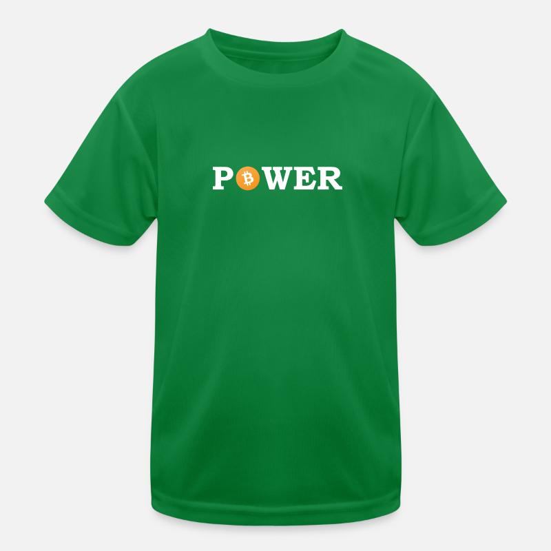 Puissance de Bitcoin T-shirt sport Enfant