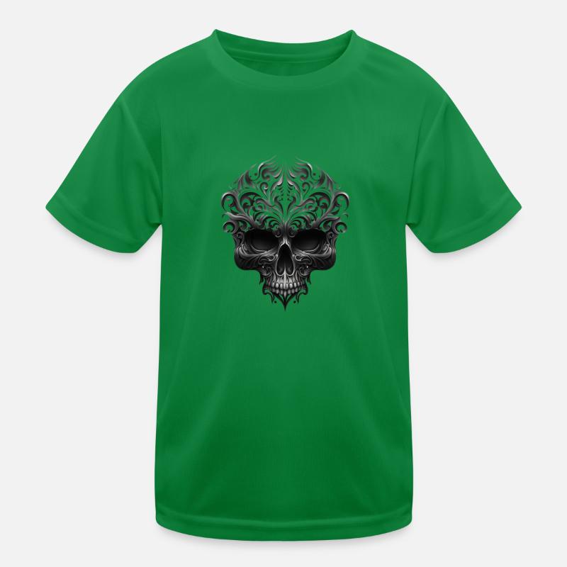 Skull, Gothic Kids Functional T-Shirt