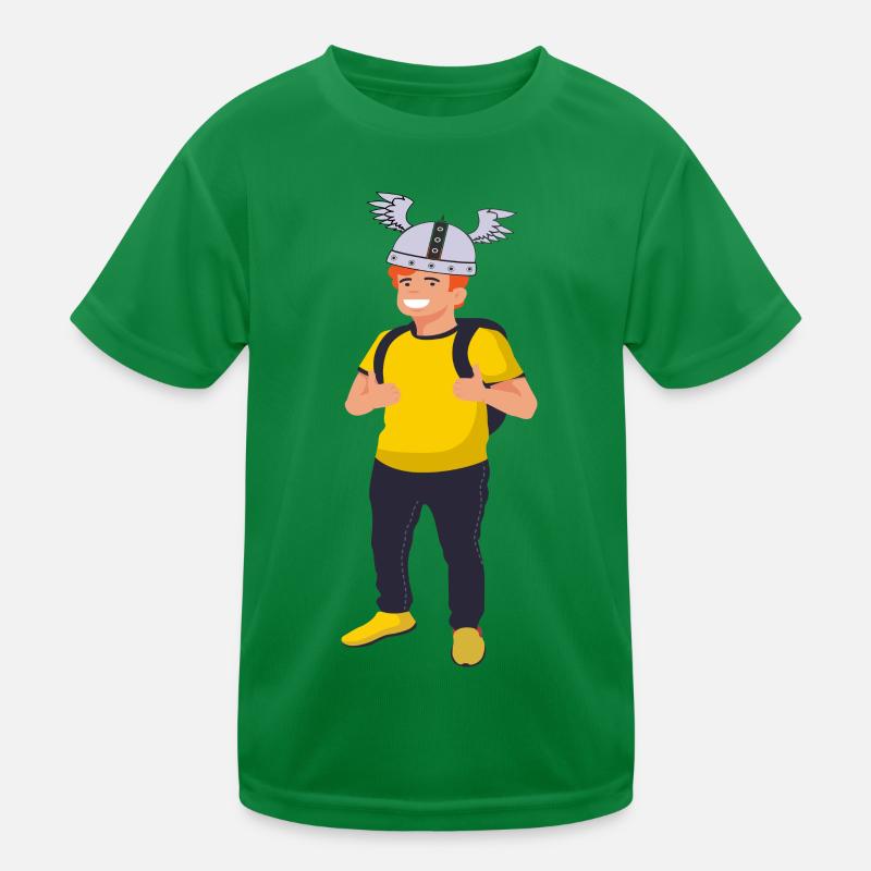 Wikinger Party oder W-LAN Verstärker Wifi Design Kinder Funktions-T-Shirt