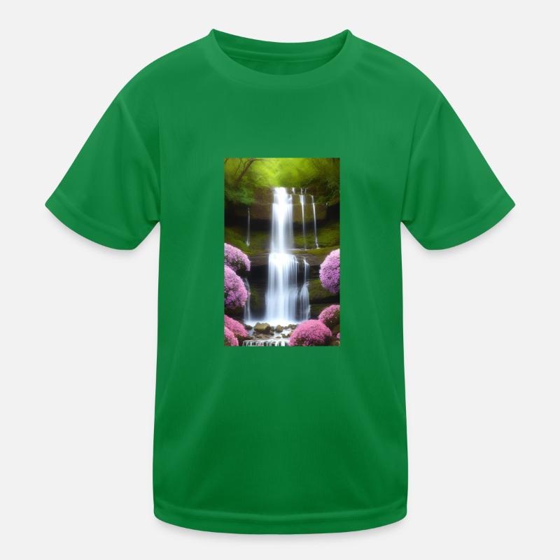 Waterfall 03 Kids Functional T-Shirt