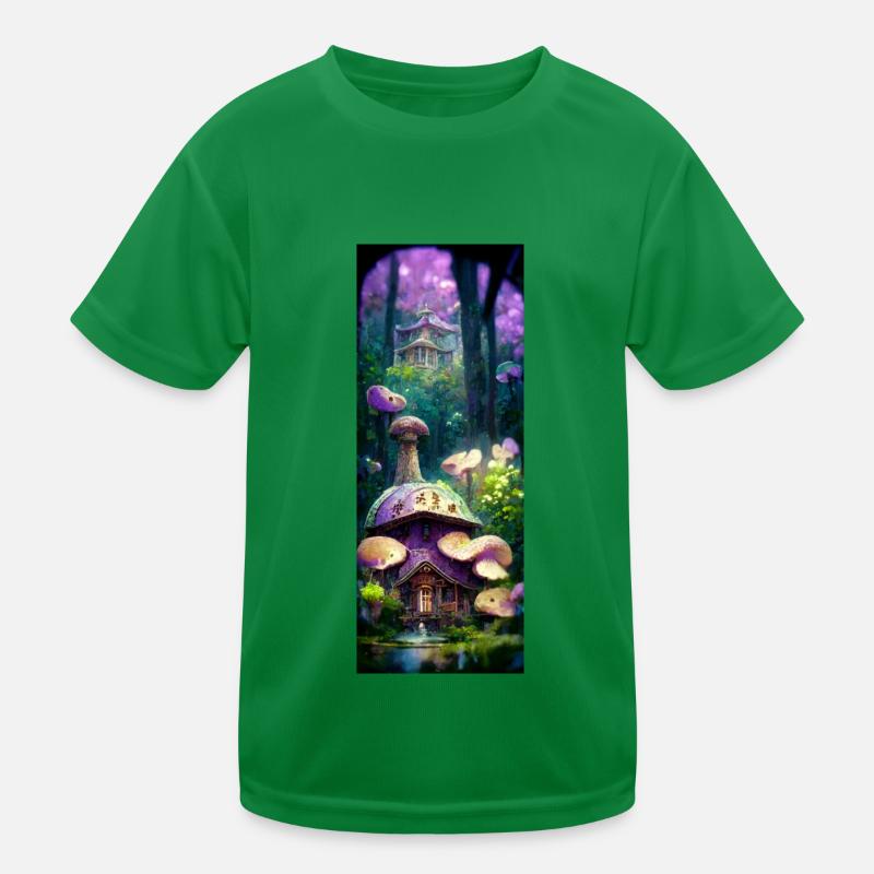 Forêt de champignons (champignons dans la forêt) T-shirt sport Enfant
