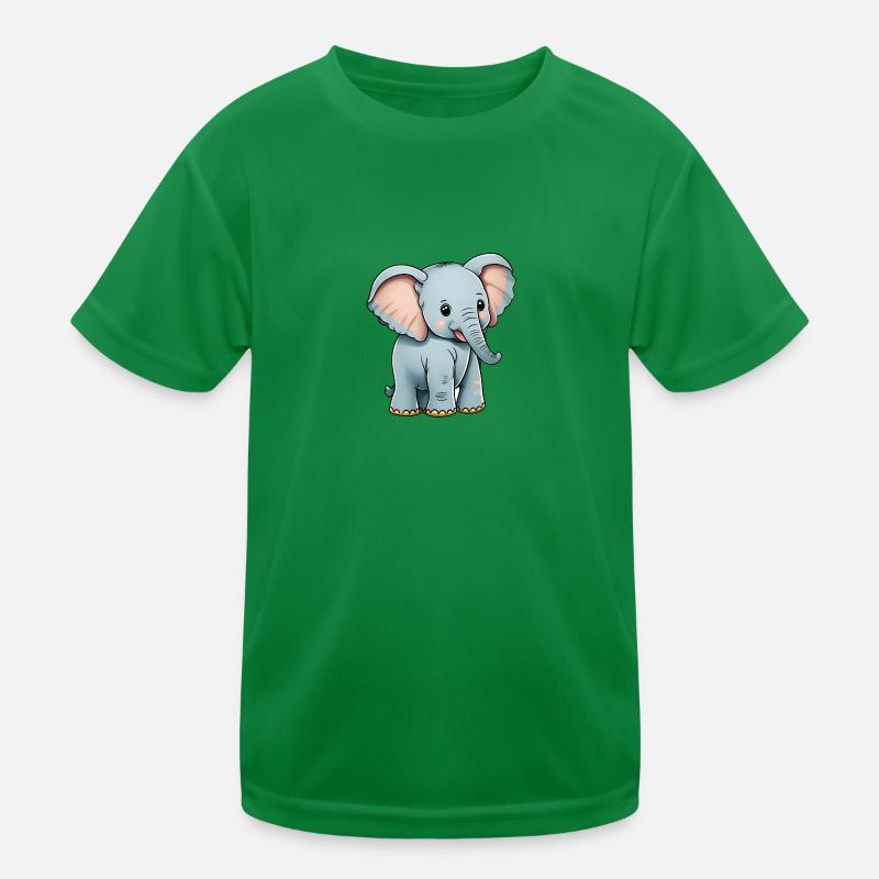 Total niedlicher Elefant Kinder Funktions-T-Shirt
