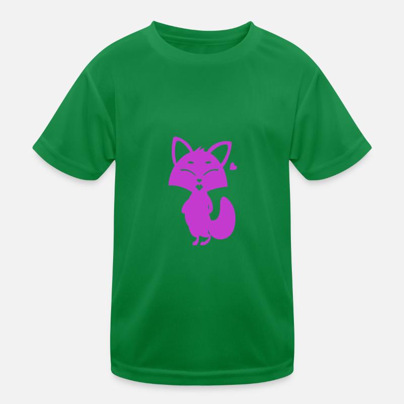 Fuchs - Tier Zoo Tierfreund Naturschutz Kinder Funktions-T-Shirt