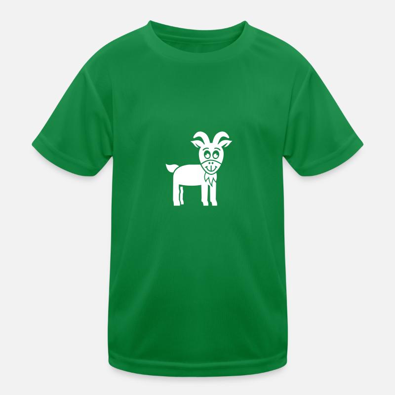 Ziege Kinder Funktions-T-Shirt