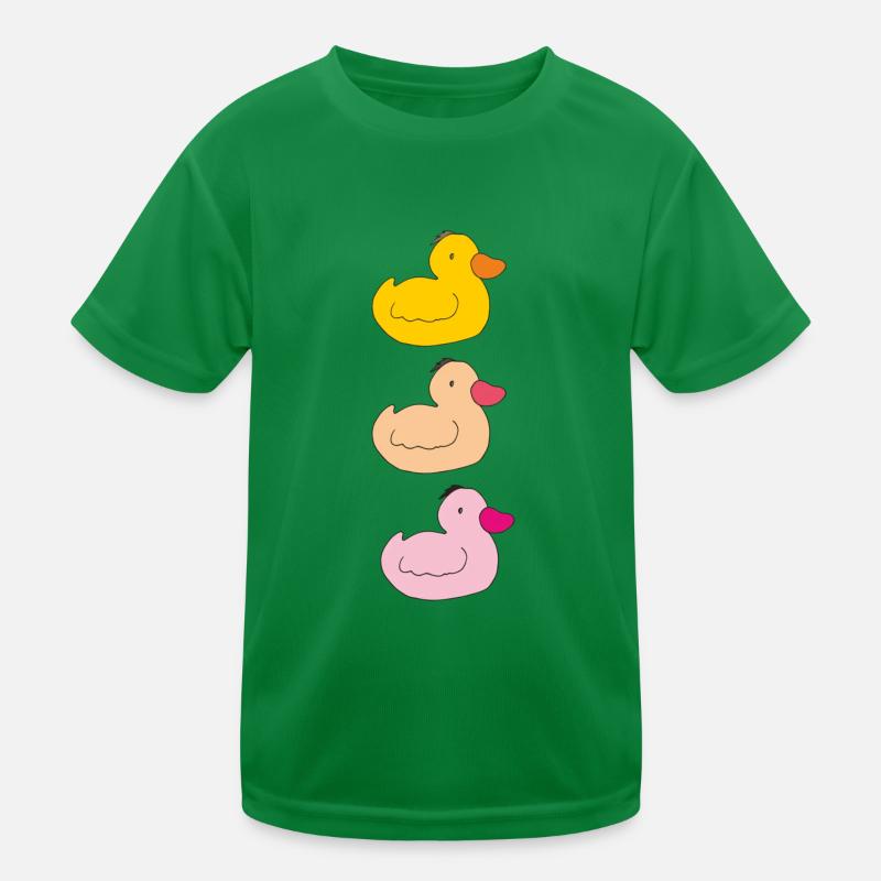 entchen bunt Kinder Funktions-T-Shirt