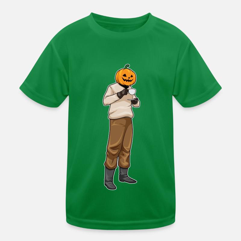 Jack O Lantern Halloween café T-shirt sport Enfant