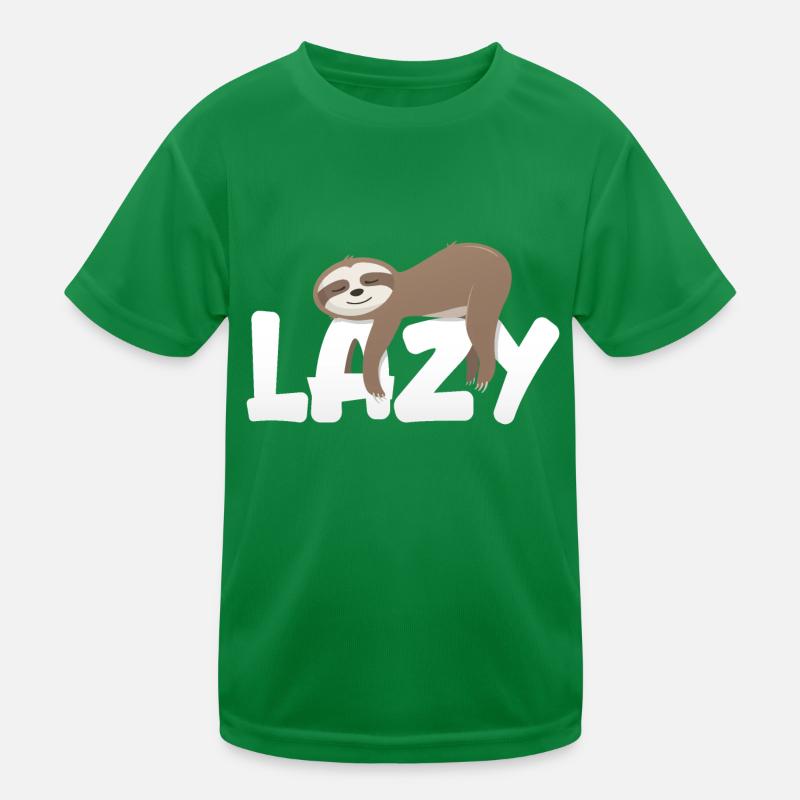 Lazy Sloth Kids Functional T-Shirt