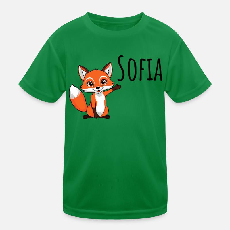 Fuchs - Mein Name ist Sofia - Süßes Waldtier Kinder Funktions-T-Shirt