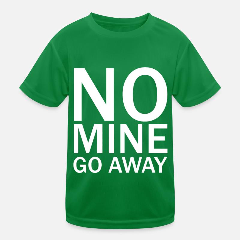 Keine Mine verschwindet Kinder Funktions-T-Shirt