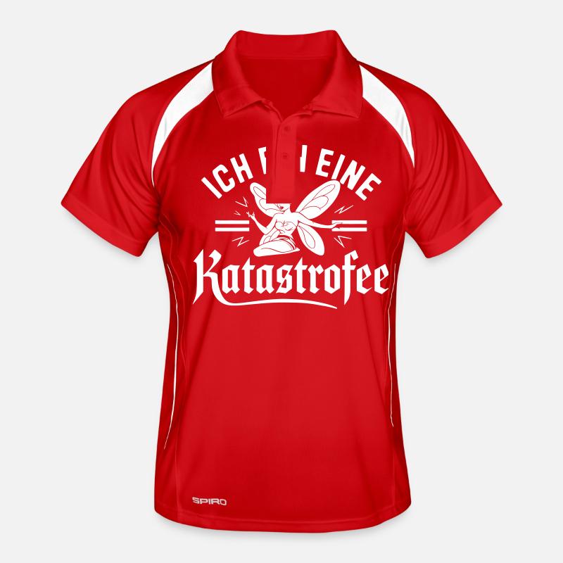 Ich bin eine Katastrophe Men's Polo breathable