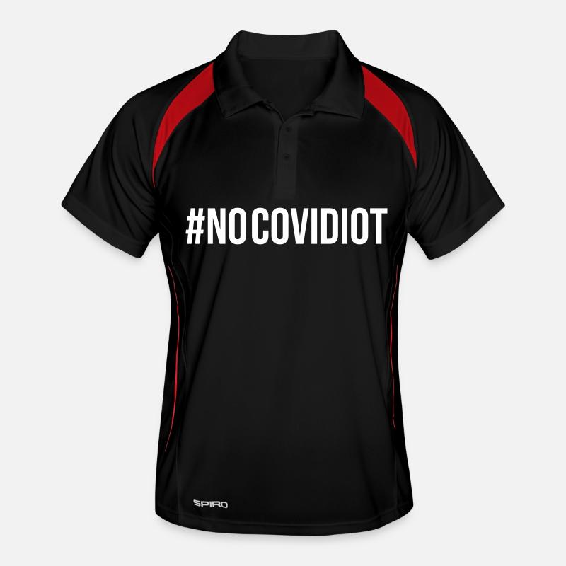 No Covidiot Männer Polo atmungsaktiv