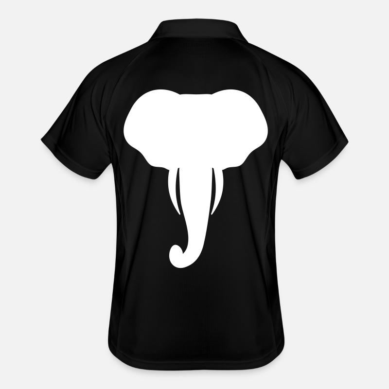 Cadeau Cool Elephant Head Polo respirant Homme