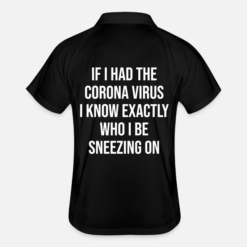 Coronavirus Men's Polo breathable