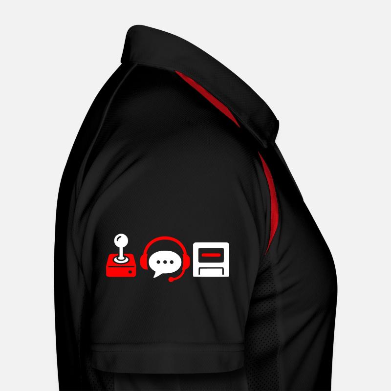 Retro controller, PC and headset Men's Polo breathable