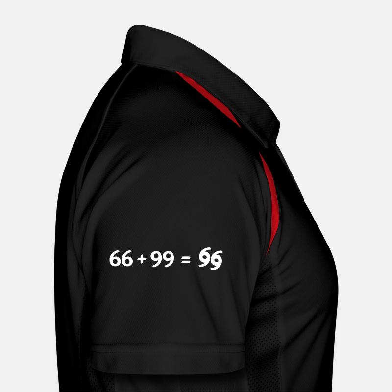 66 + 99 blanc Polo respirant Homme