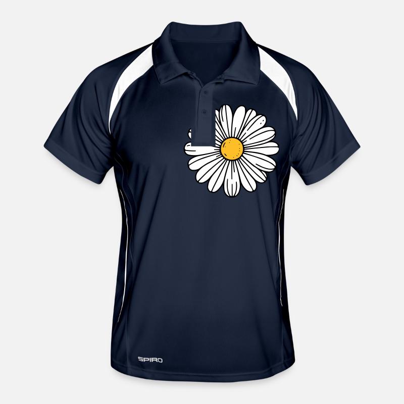 Gänseblümchen Männer Polo atmungsaktiv