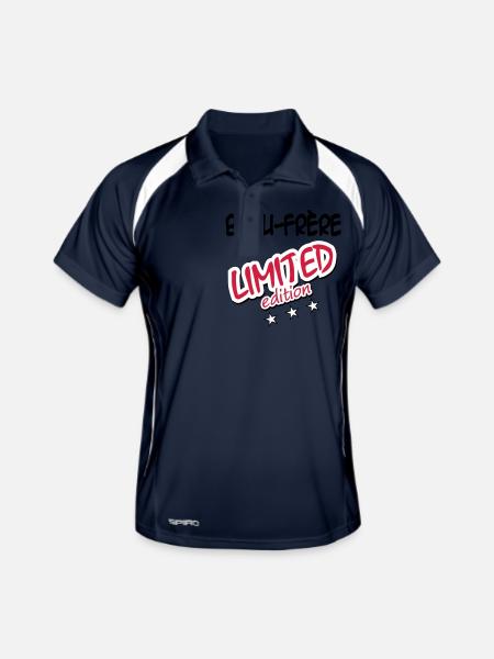 Schwager LIMITIERTE AUFLAGE - Männer Polo atmungsaktiv - Navy/Weiß - Vorne