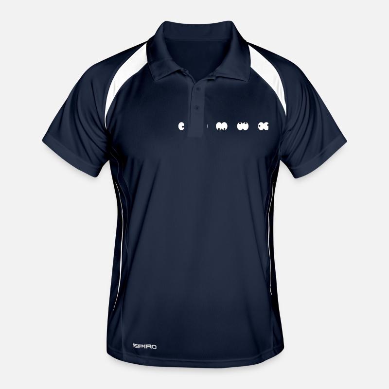 Funny Eyes Comic Cuddly Eyes Face Men's Polo breathable