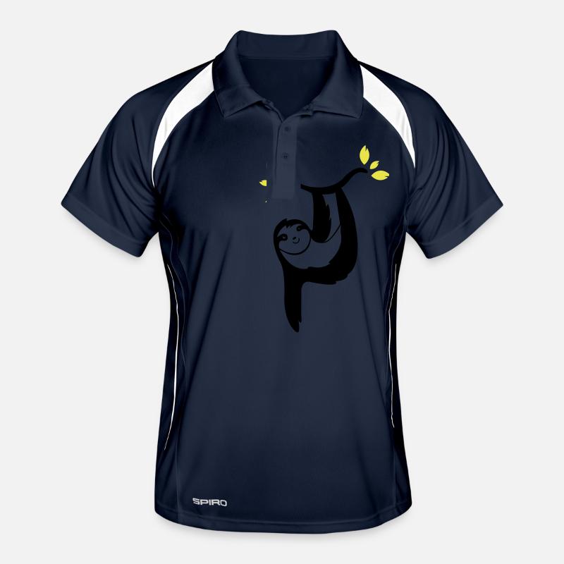 faultier 01 Männer Polo atmungsaktiv