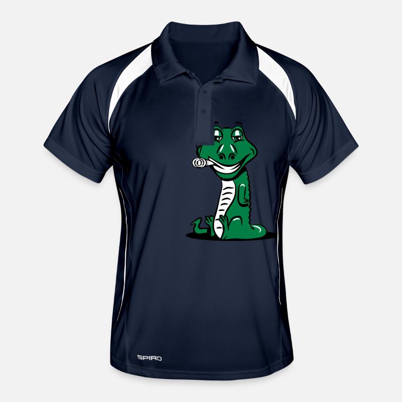 Crocodile gfährlich funny Men's Polo breathable