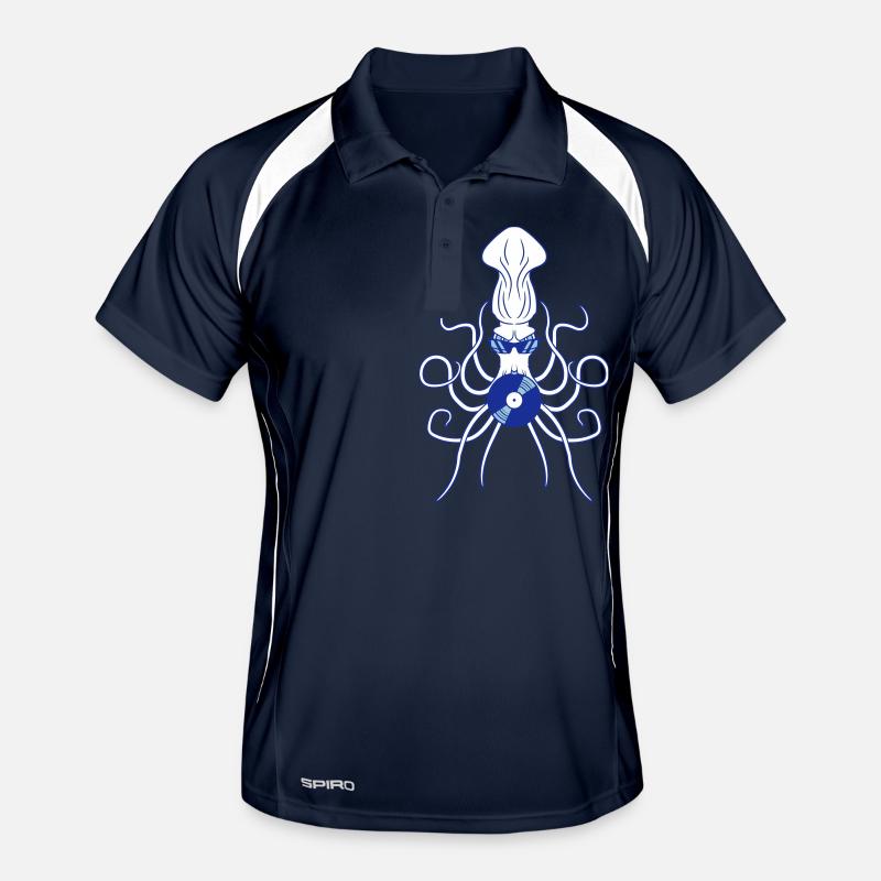Octopus Octopus Squid Squid Record Polo respirant Homme