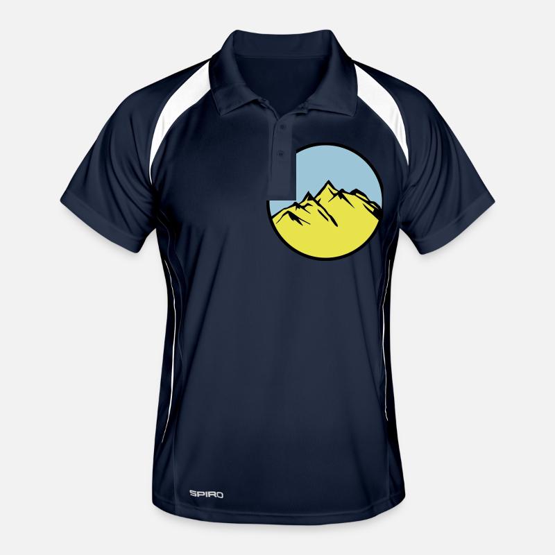 mountains mountains Men's Polo breathable