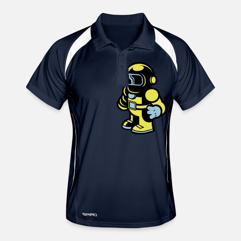 Cartoon Spaceman Astronaut Men's Polo breathable