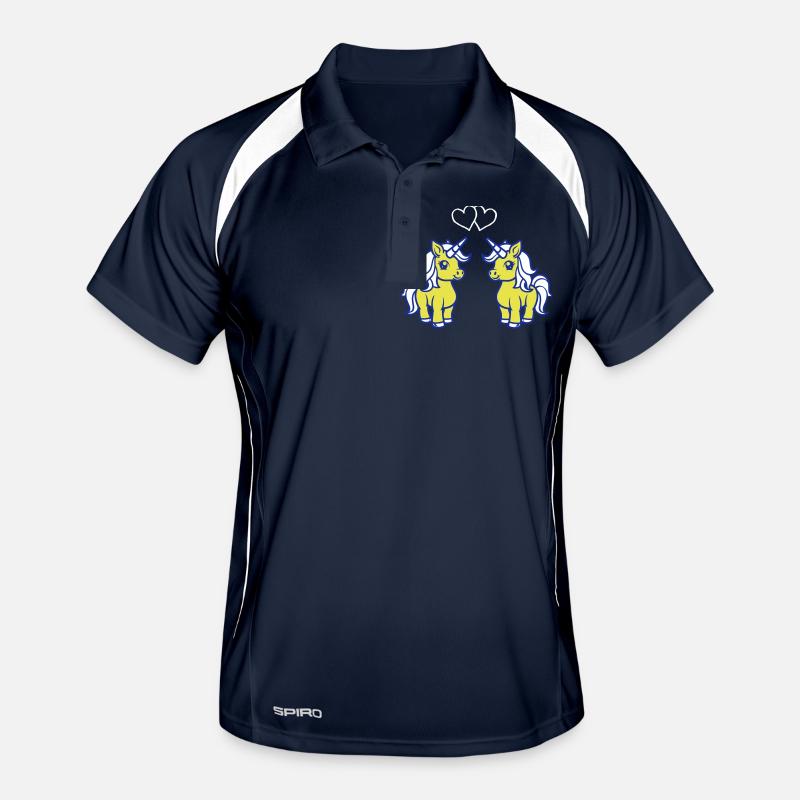 Licorne Licorne Amour Polo respirant Homme