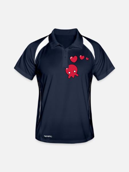 Octopus - Men's Polo breathable - navy/white - Front