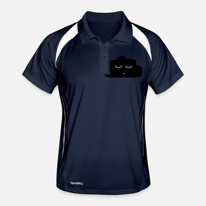 Cloud with sleeping face Men's Polo breathable