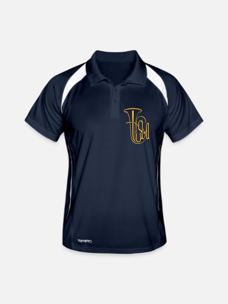 Tuba 02 - Men's Polo breathable - navy/white - Front