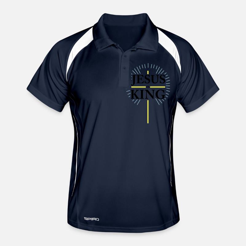 jesus is king Männer Polo atmungsaktiv