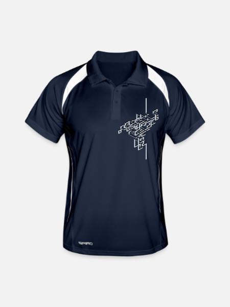 knot - Men's Polo breathable - navy/white