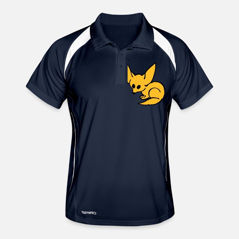 Fennec fox - Men's Polo breathable - navy/white