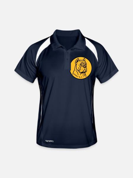 Mastif - Polo respirant Homme - marine/blanc - Devant
