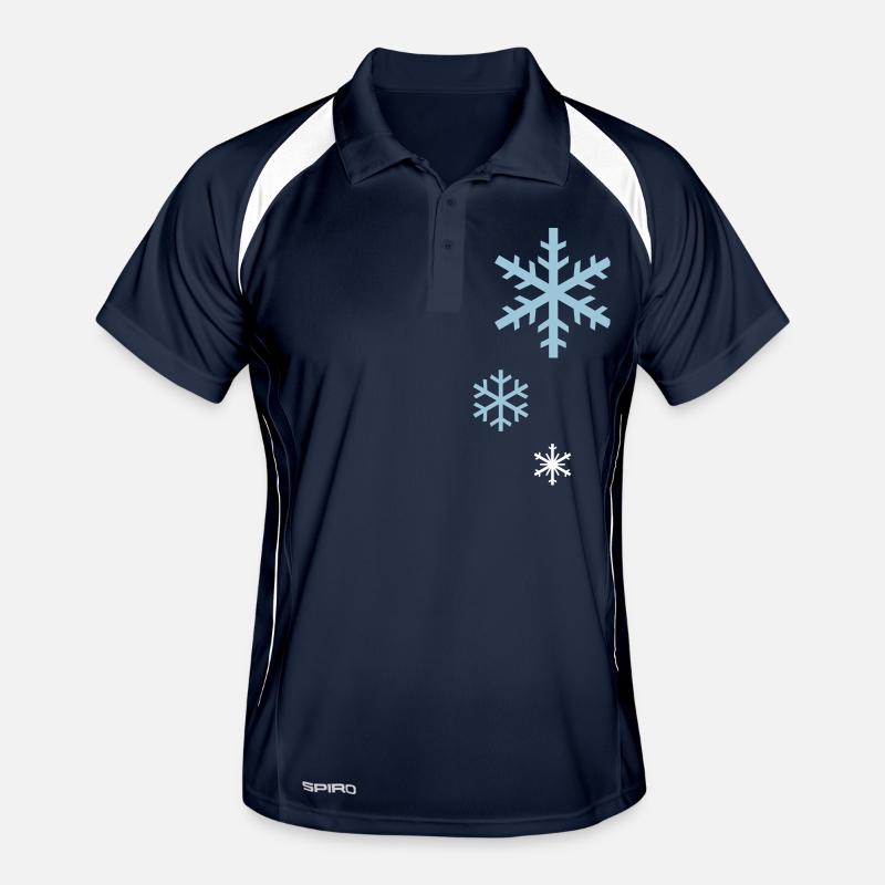 snowflakes Männer Polo atmungsaktiv