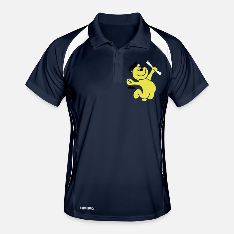 diploma bear (3f) Men's Polo breathable